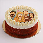 Personalise Your Ghibli Photo Birthday Cake Red Velvet