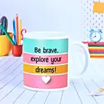 Personalised Be Brave Childrens Day Gift Mug