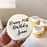 Personalised Birthday Vanilla Cupcakes Set Of 6