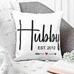 Personalised Cushion For Hubby