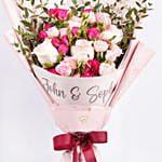 Personalised Name Anniversary Bouquet
