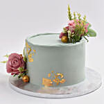 Pink Rose Anniversery Cake