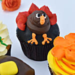 Pumpkin Shape Cupcakes