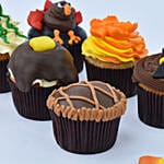 Pumpkin Shape Cupcakes