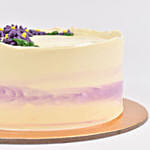Purple Aster Flowers Cake