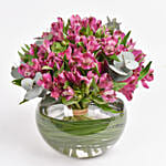Purple Peruvian Lily Arrangement
