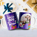Purple Theamed Birthday Mug
