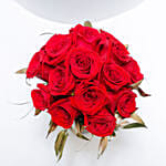 Red Roses Arrangement with Umrah Mubarak Topper