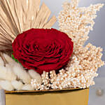 Regal Red Forever Rose Vase