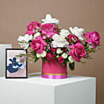 Romantic Gesture Arrangement with Photo Frame
