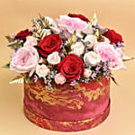 Roses Flower Box Arrangement