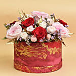 Roses Flower Box Arrangement