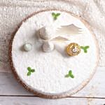 Snowy Christmas Vanilla Cake