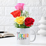 Sunshine N Gratitude Floral Mug