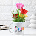 Sunshine N Gratitude Floral Mug