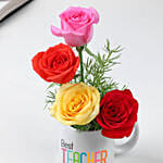 Sunshine N Gratitude Floral Mug