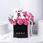 Teddy & Roses hug Delight Box