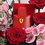 Valentines Day Flower and Perfume for Him
