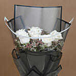White Roses Hand Bouquet