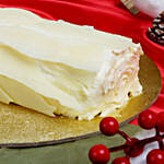 Xmas Vanilla Log Cake