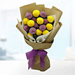 Yellow & Purple Ping Pong Bouquet