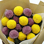 Yellow & Purple Ping Pong Bouquet