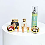 Divine Gift Set Luxurious Red Roses & Alghawaly Perfume Collection