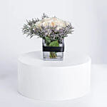 Kenooz Cherished Moments White Rose Vase with Perfume Oils