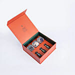 Luxurious Kenooz Gift Set with 15 Orange Roses and Fragrant