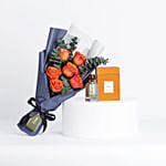 Kenooz EDP Perfume with Elegant Rose Hand Bouquet Dessert Rose