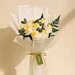 White & Yellow Roses Bouquet