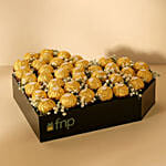 Ferrero Rocher Heart Shape Arrangement