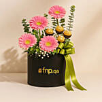 Gerberas & Chocolates Flower Box
