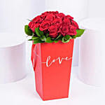 Love Expression with Red Roses