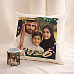 Happy New Year Cushion and Mug Gift Combo