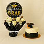 Flower & Cake Combo for Best Wishes