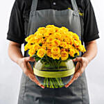 15 Yellow Baby Roses