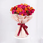 Baby Rose Bouquet Vibrant Colors
