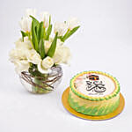 Combo of Flowers N Cake for Umrah