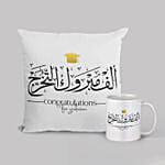 Graduation Gift Mug and Cushion Combo