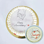 Happiness Loaded Anniversary Candle Cake
