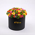 Mixed Color Roses Flower Box