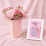 Pink Hydrangea & Roses Arrangement with Frame | Mother's Day