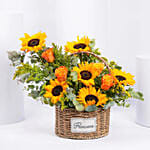 Sunflower Basket