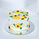 Sunflower Theme Cake