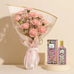 Sweet Carnation Bouquet With Flora Essence