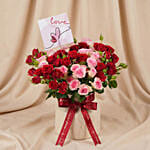 Endless Love Story Arrangement With Love Topper