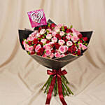 Modern Valentine Muse Bouquet With Arabic Love Arabic