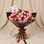 Modern Valentine Muse Bouquet With Love Topper
