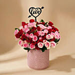 Sweet Embrace Spray Roses With Topper